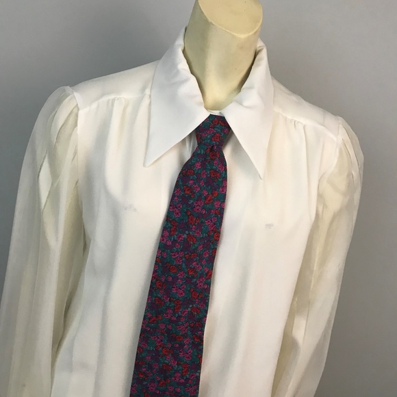 Vintage Accessories - Womens Floral Neck Tie